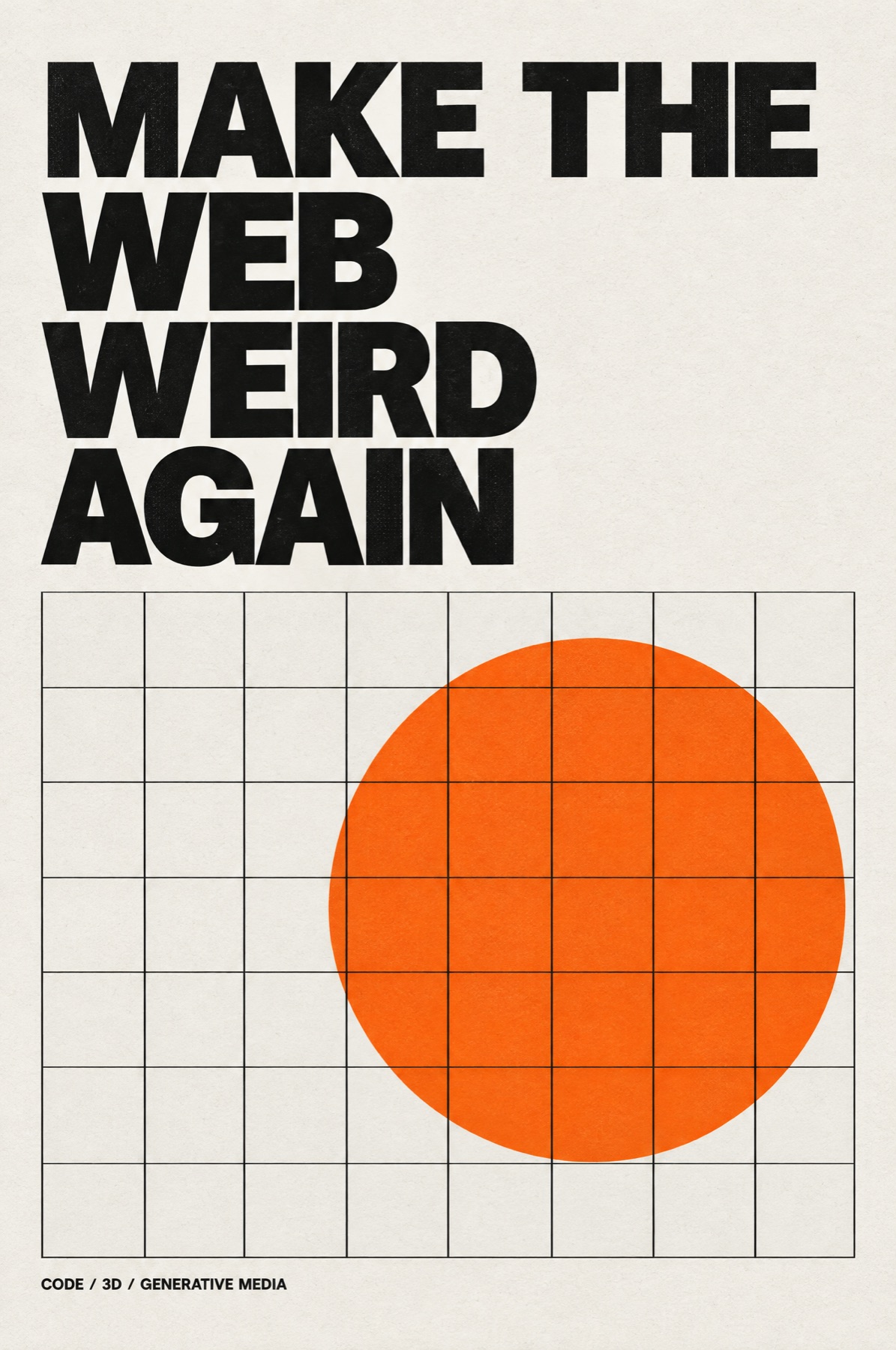 Swiss style poster