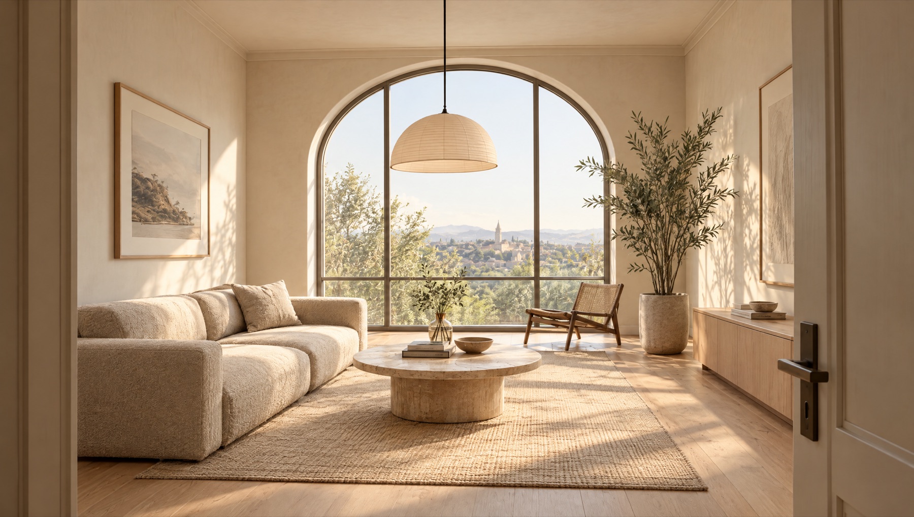 Sunlit living room